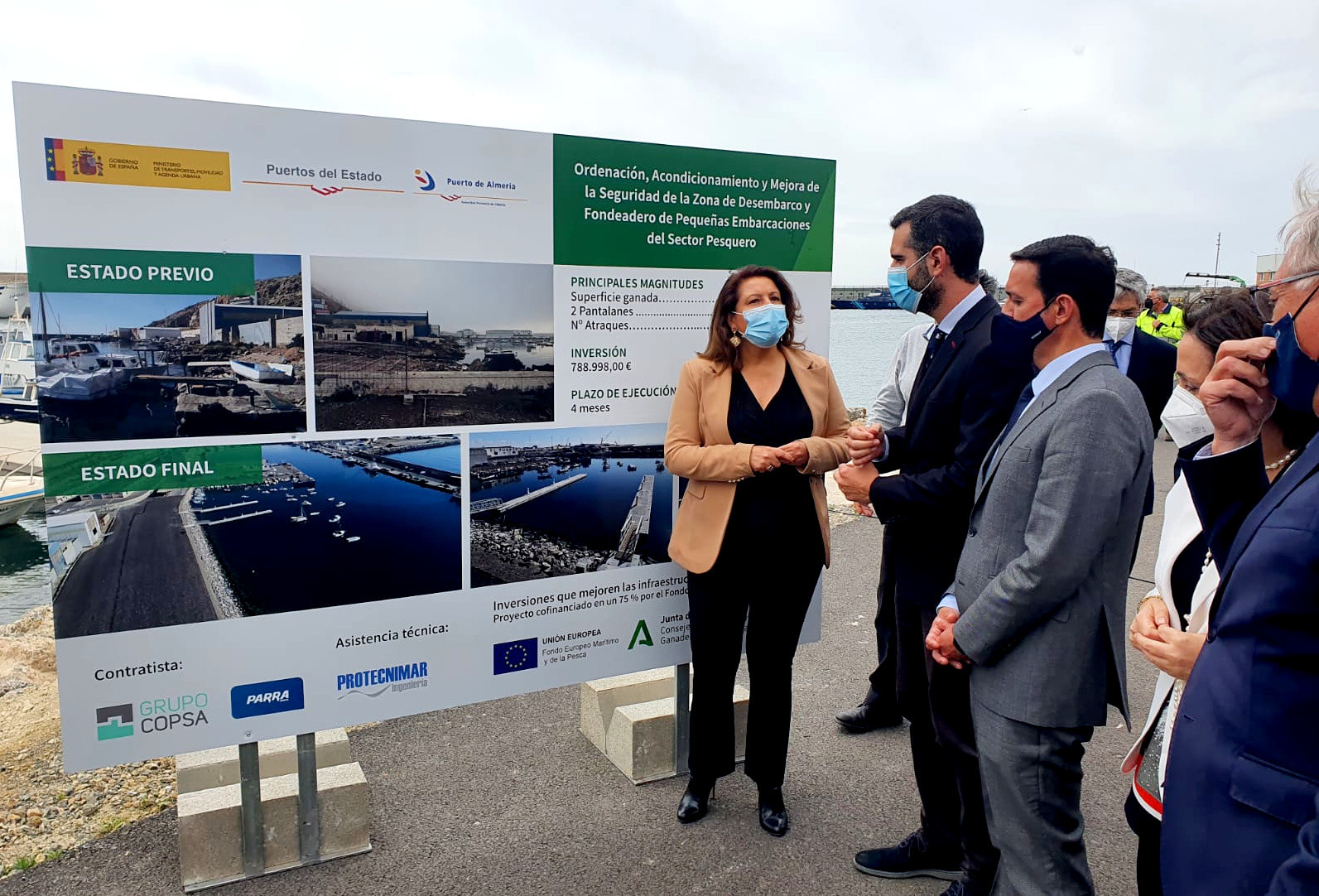 La Junta logra 9,5 millones de euros más para invertir en los puertos de Andalucía tras cumplir con Europa