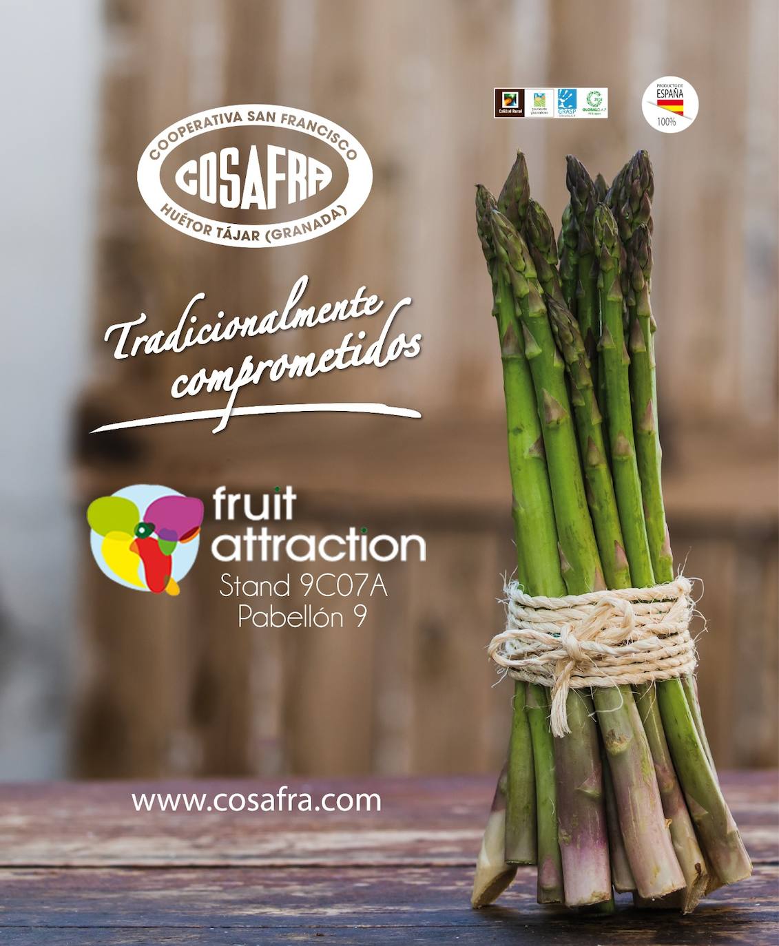 Cosafra sorprenderá con mayor oferta de espárrago  verde, calidad y nuevos servicios en Fruit Attraction 2021