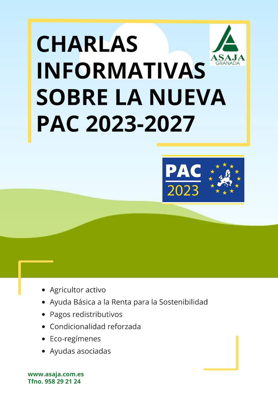 ASAJA GRANADA inicia un ciclo de charlas sobre la nueva PAC 2023-2027