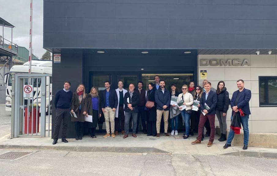 DOMCA comparte las innovaciones de los proyectos Biovexo y Agro2circular durante la visita del II Roadshow AURORA