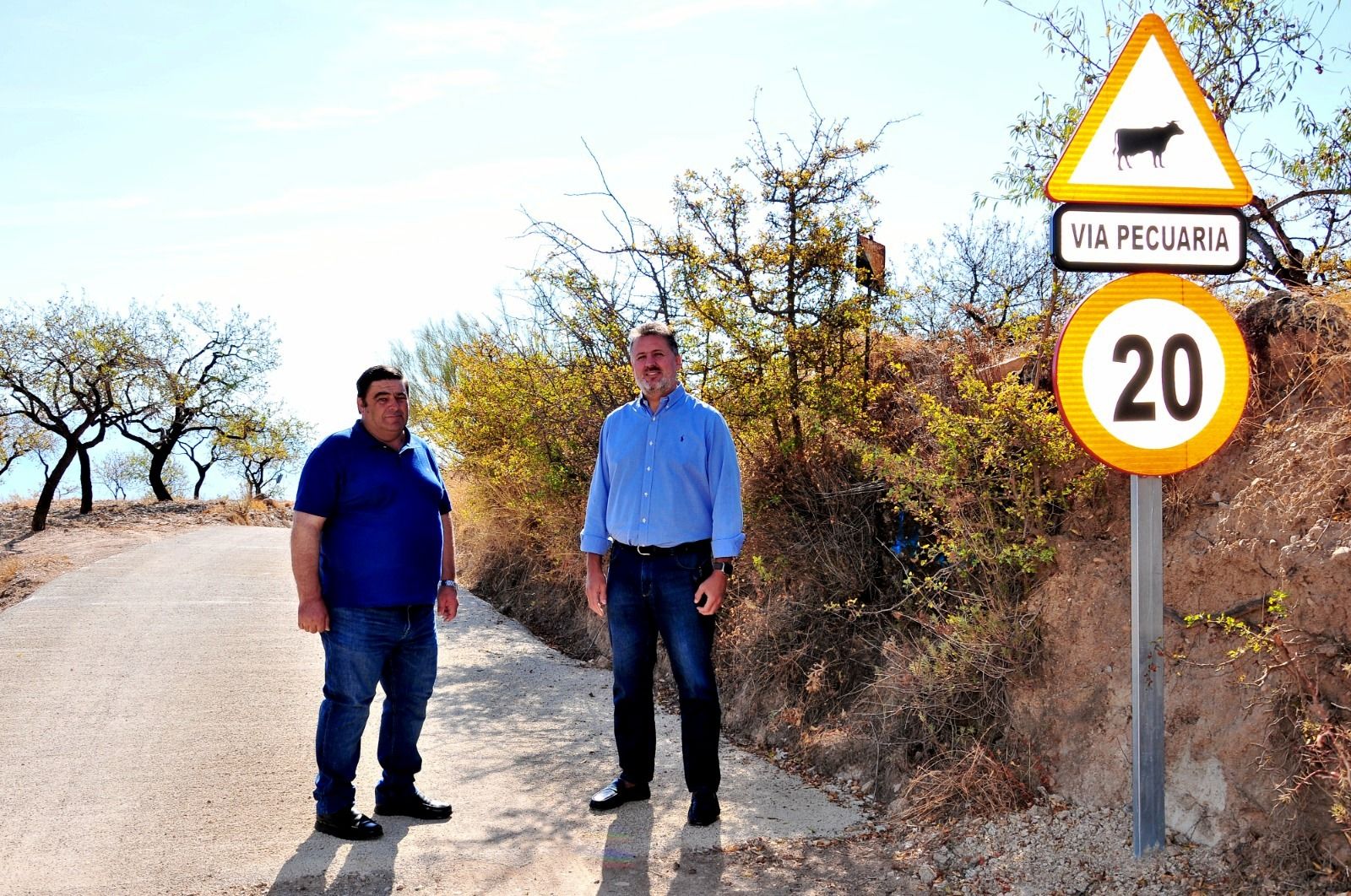 La obra garantiza el tránsito de vehículos a distintas explotaciones.